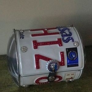 blinged out state license plate purses(Arkansas)